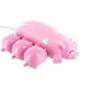 PigChum USB Hub + 3 TF Card Readers