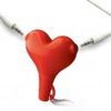 Red Heart Headphone Splitter / Allows 2 Headphones Cables in 1 Device / MP3 iPod
