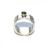 Silver and Natural Blue Diamond Ring