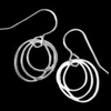 Sketch dangly earrings
