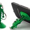 Soldier Figurine Suck on Phone or Gadget Stand /Work on All Devices With a Shiny Surface / Key Ring