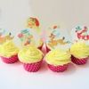 Vintage Style Edible Cupcake Toppers