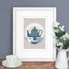 Vintage Style Teapot Print