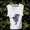 Vulture Womens T shirt by Fran Giffard