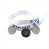 White wristband- dolphins,  ship wheel and cocktails sterling silver 925 pendants on satin ribbon