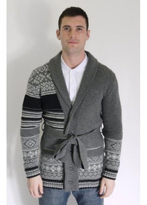 Carl Cardigan Medium Grey