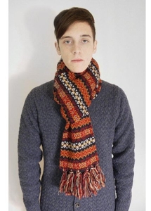 David Lambswool Scarf Navy