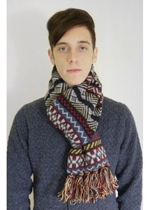 Quantic Lambswool Scarf Navy