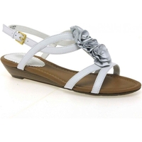 Clarks Clarks Santa Rock White Flower Womens Sandals
