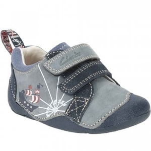 Clarks Cruiser Ship Boys Velcro Fastening Casual Shoes