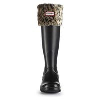 Leopard Cuff Hunter Wellington Boot Sock