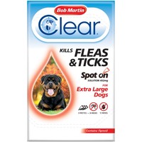 Bob Martin FleaClear Spot On for Extra Large Dogs (Various Sizes)