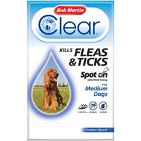 Bob Martin FleaClear Spot On for Medium Dogs (Various Sizes)