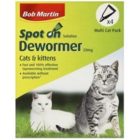 Bob Martin Spot On Dewormer for Cats & Kittens - 4 Treatments
