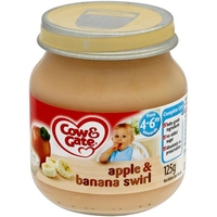 Cow & Gate Apple & Banana Swirl 4-6 Months 6x125g