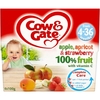 Cow & Gate Apple,  Apricot & Strawberry Fruit (4x100g) x 5