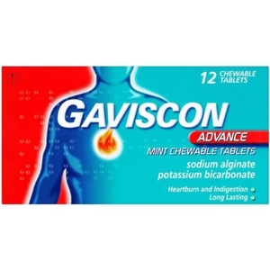 Gaviscon Advance Mint Chewable Tablets 12s