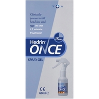 Hedrin Once Spray Gel 60ml