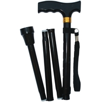 Height Adjustable Folding Walking Stick