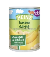 Heinz Can Dessert Banana Delight 128g x 12