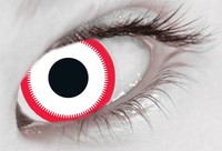 MesmerEyez XtremeEyez 1 Month Saw White Contact Lenses