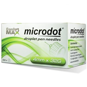 Microdot Droplet Pen Needles 4mm/32g 100s