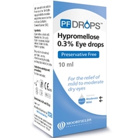 PF Drops Hypromellose 0.3% Preservative Free Eye Drops 10ml