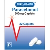 Pure Health Paracetamol 500mg Caplets 32s