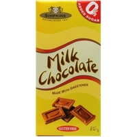 Simpkins No Added Sugar Milk Chocolate Bar 12x75g