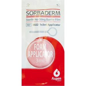 Sorbaderm No-Sting Barrier Film Foam Applicator 5x3ml