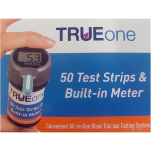 TRUEone Test Strips & Built-in Meter 50s