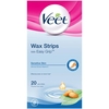 Veet Wax Strips With Easy Grip For Sensitive Skin 20s