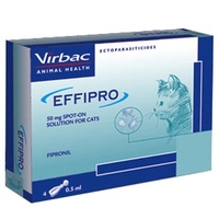 Virbac Effipro Spot-On for Cats - 4 Pipettes