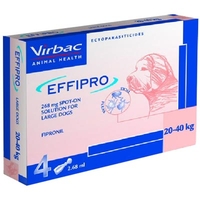 Virbac Effipro Spot-On for Large Dogs 20-40kg - 4 pipettes