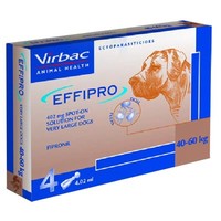 Virbac Effipro Spot-On for Very Large Dogs 40-60kg - 4 pipettes