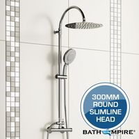 300mm Multi-function Round Head - Shower Kit - Premium Slimline Range