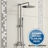 300mm Round Head & Hand Held - Exposed Thermostatic Mixer Shower Kit - Kota