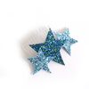 Crown and Glory Blue Glitter Starlight Hair Fascinator
