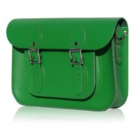 Lancelot Knight Chelsea Leather Satchel in Classic Green