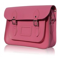 Lancelot Knight Chelsea Satchel Leather Handbag in Classic Pink