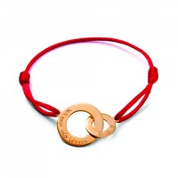 Merci Maman Gold Plated Personalised Intertwined Bracelet