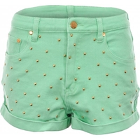 MINKPINK Cheeky Stud Waisted Shorts in Mint Green