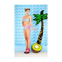 Red or Dead Ice Cream Print Bikini Set