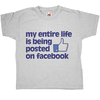 My life on Facebook kids t shirt