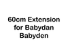 Baby Dan Extension for Baby Den - 60cm - Black