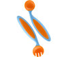 Boon Adaptable Utensil Benders - Blue/Orange