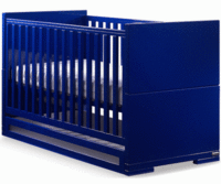 izziwotnot Skyline Cot Bed with Undercot Drawer - Blue