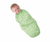 Summer Infant SwaddleMe Microfleece Print - Small Green Leaves