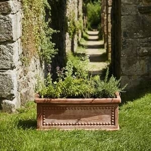 Heritage Patterned Trough Planter (set Of 2)