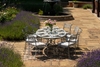 Luxury Handcrafted Oval Outdoor Dining Set - 2.4m - 6 or 8 Seater - The Southwold Collection by Harrod Horticultural